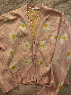 pink cardigan