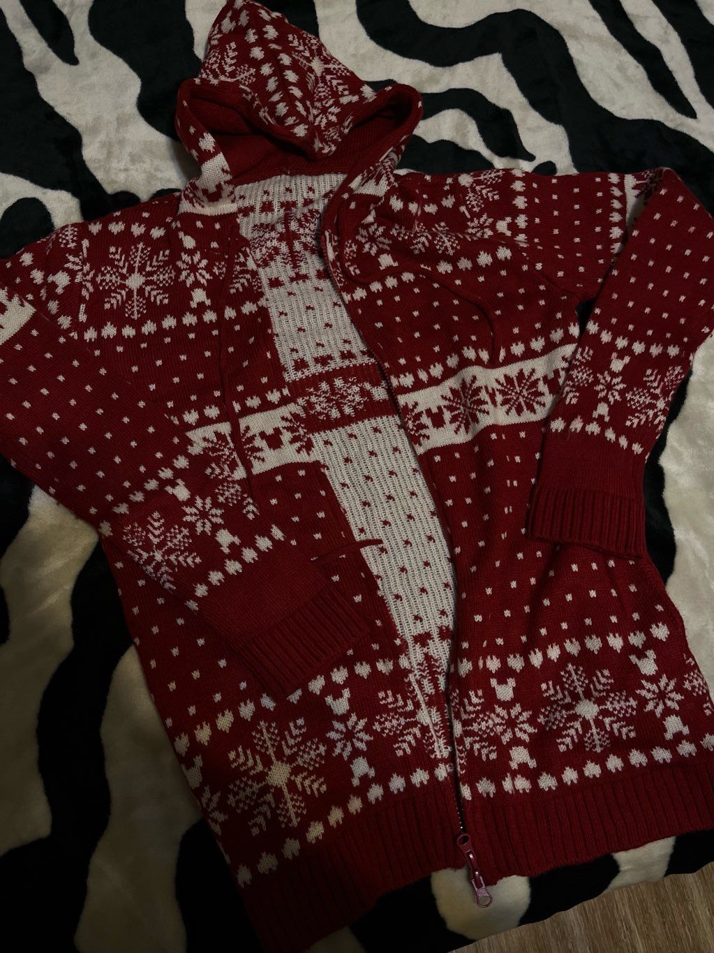 red christmas jacket