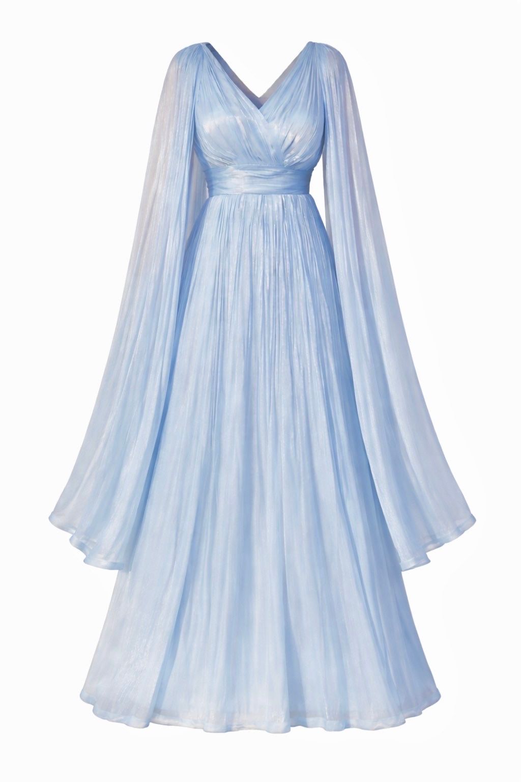 Baby blue soiree dress