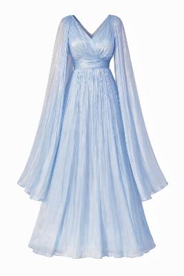 Baby blue soiree dress