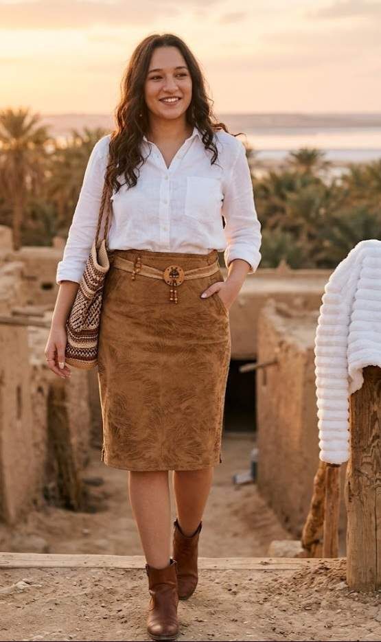 Boho style skirt with amazing