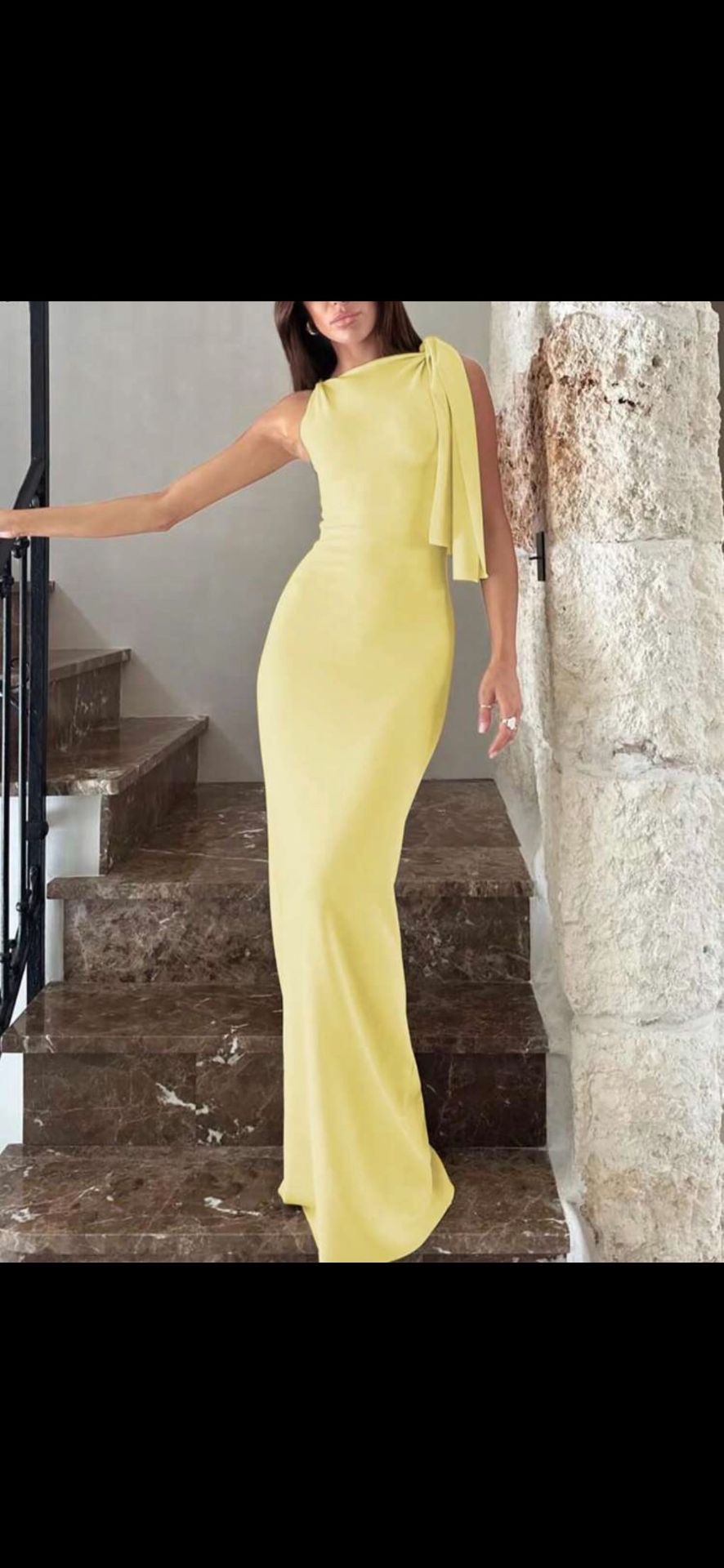 butter yellow dress