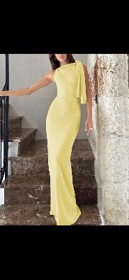 butter yellow dress