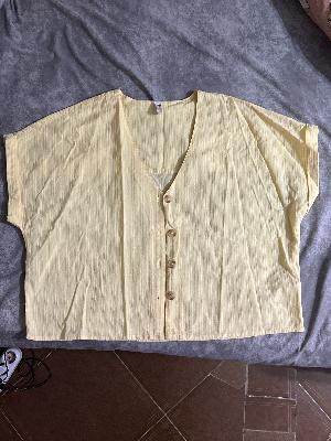 butter yellow shirt