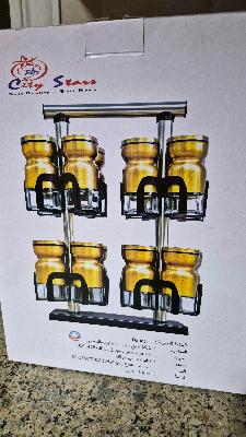 16 pcs Spice rack - Black