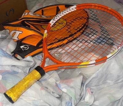 two Dunlop tennis racquets