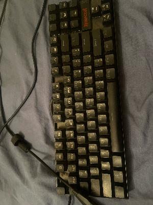 keyboard red dargon