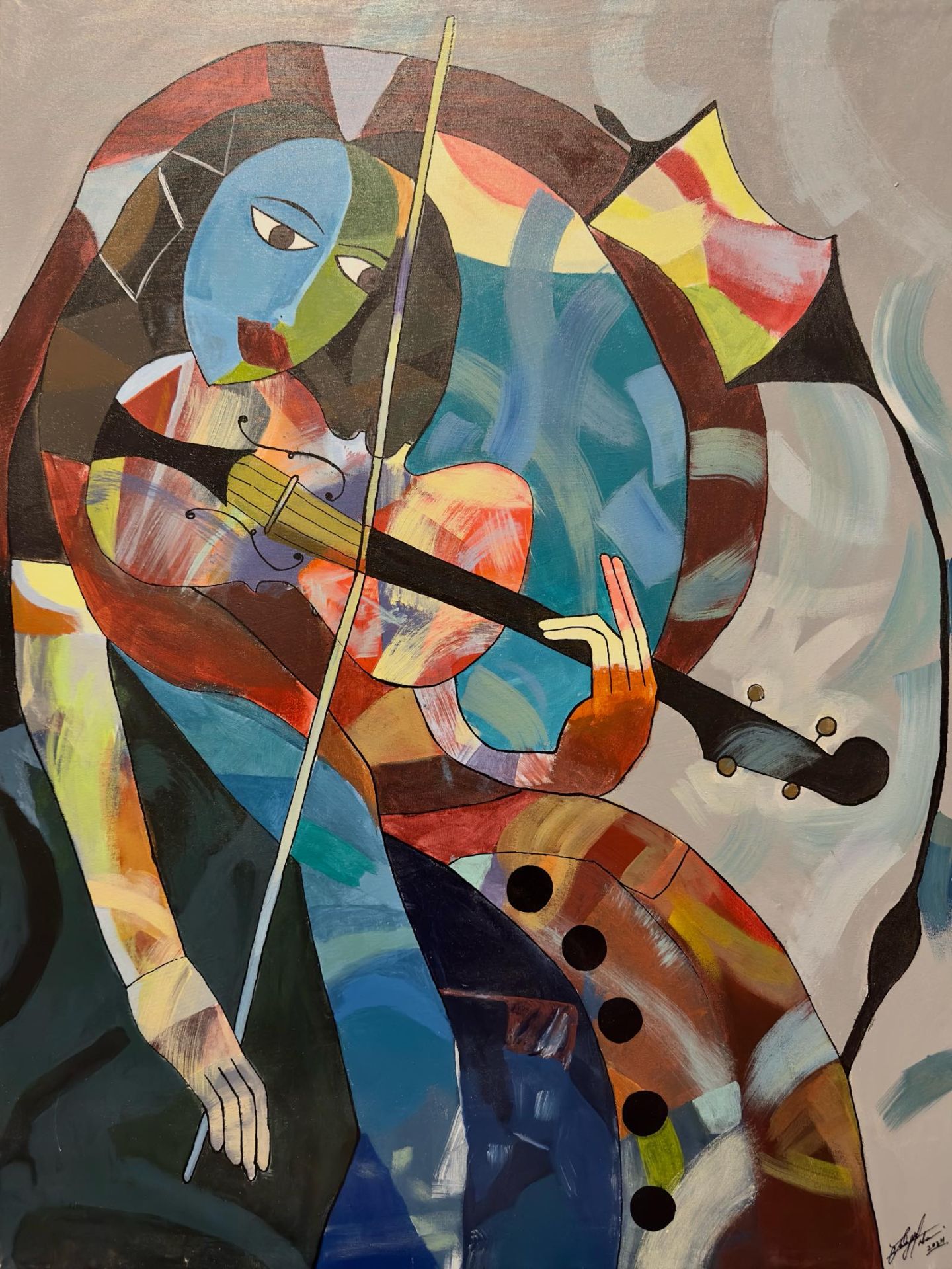 Acrylic painting