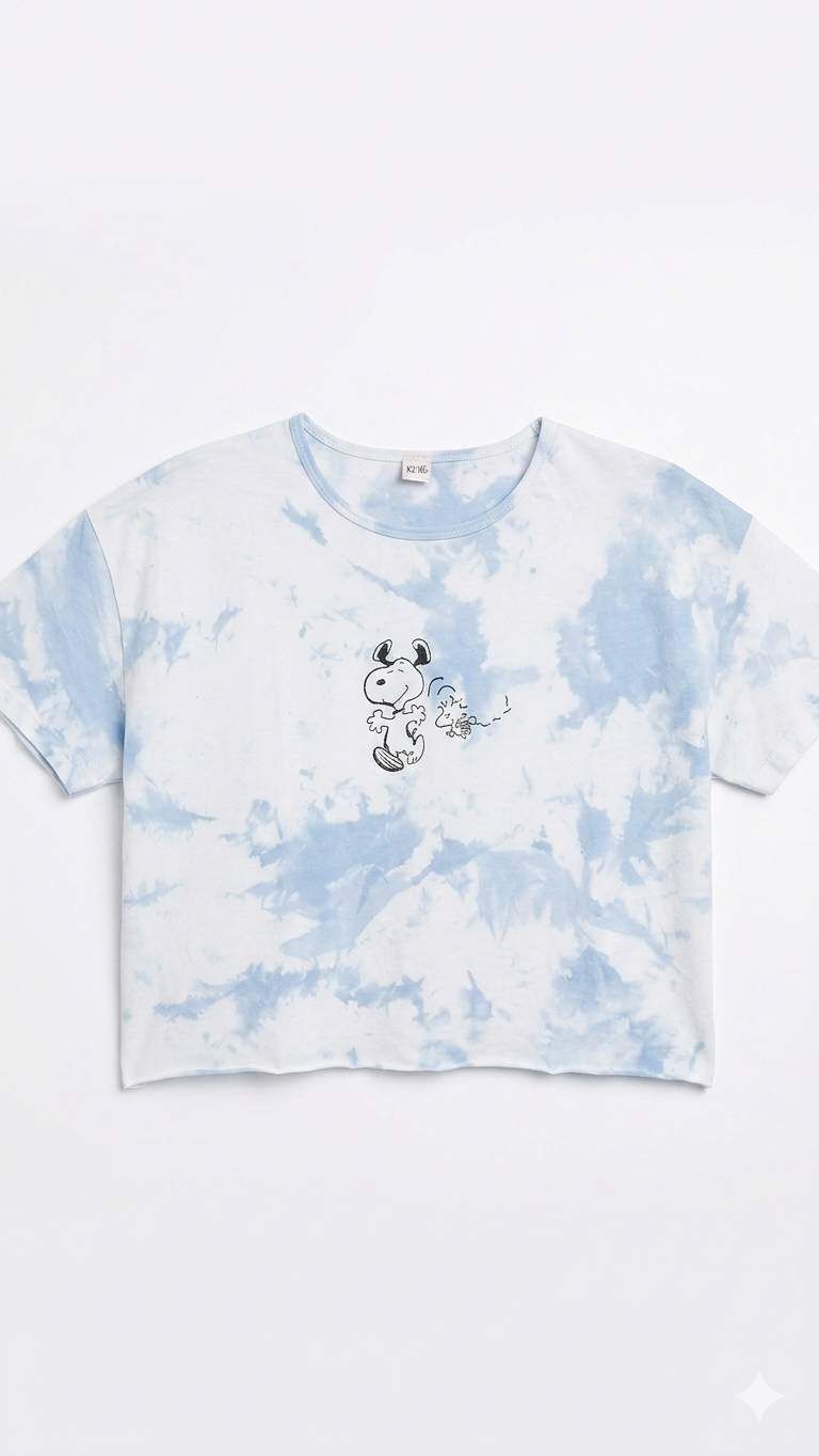 tie dye crop top