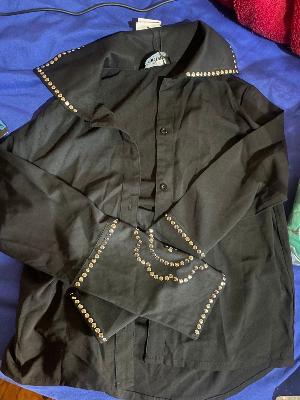 Black studded blouse Cider