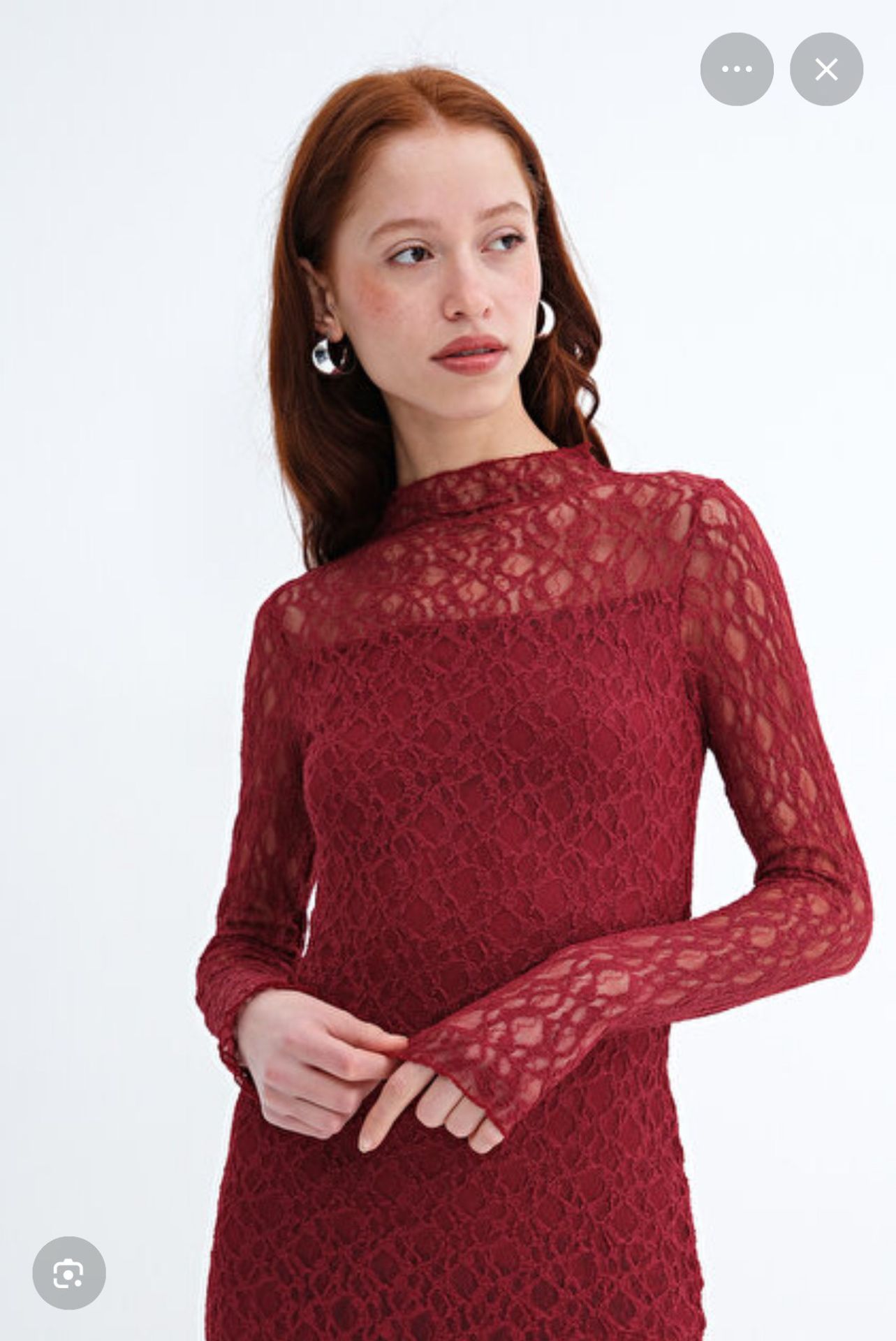 burgundy dress from burshka