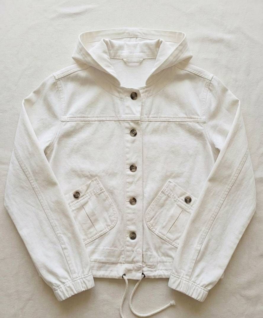 white summer jeans jacket