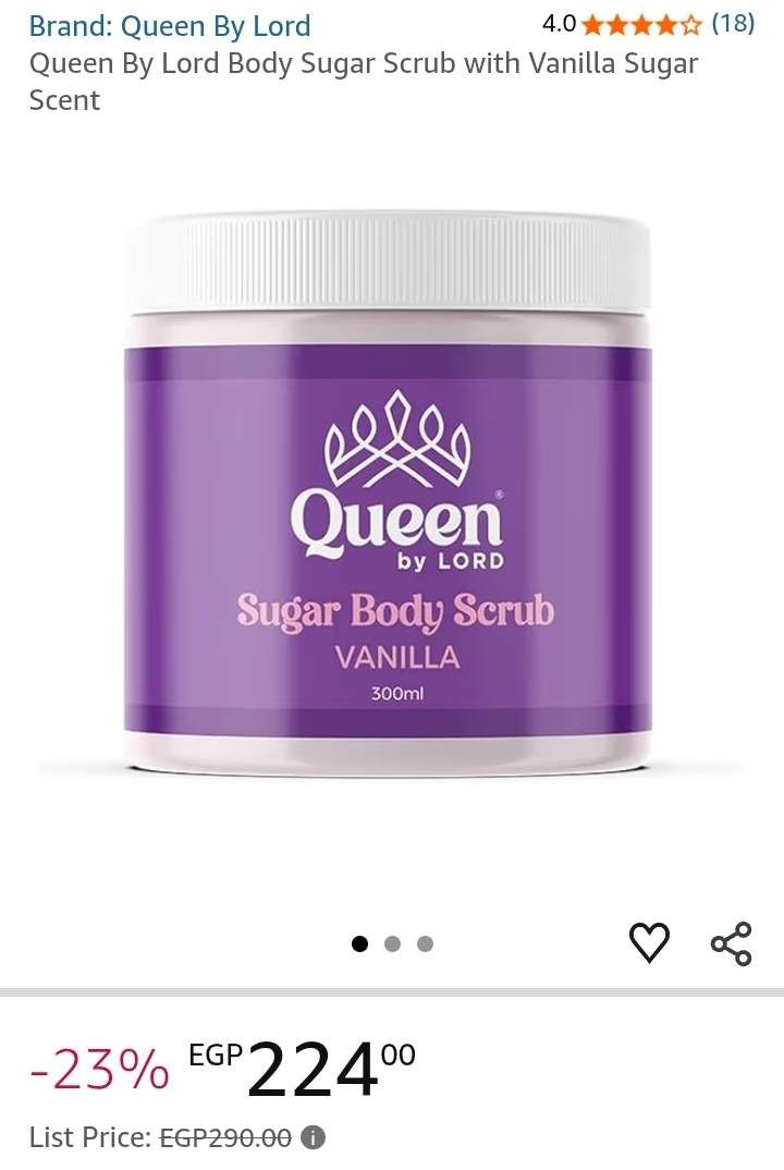 queen by lord sugar body scrub