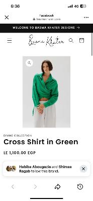 green wrap shirt