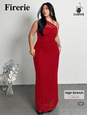 red shein dress