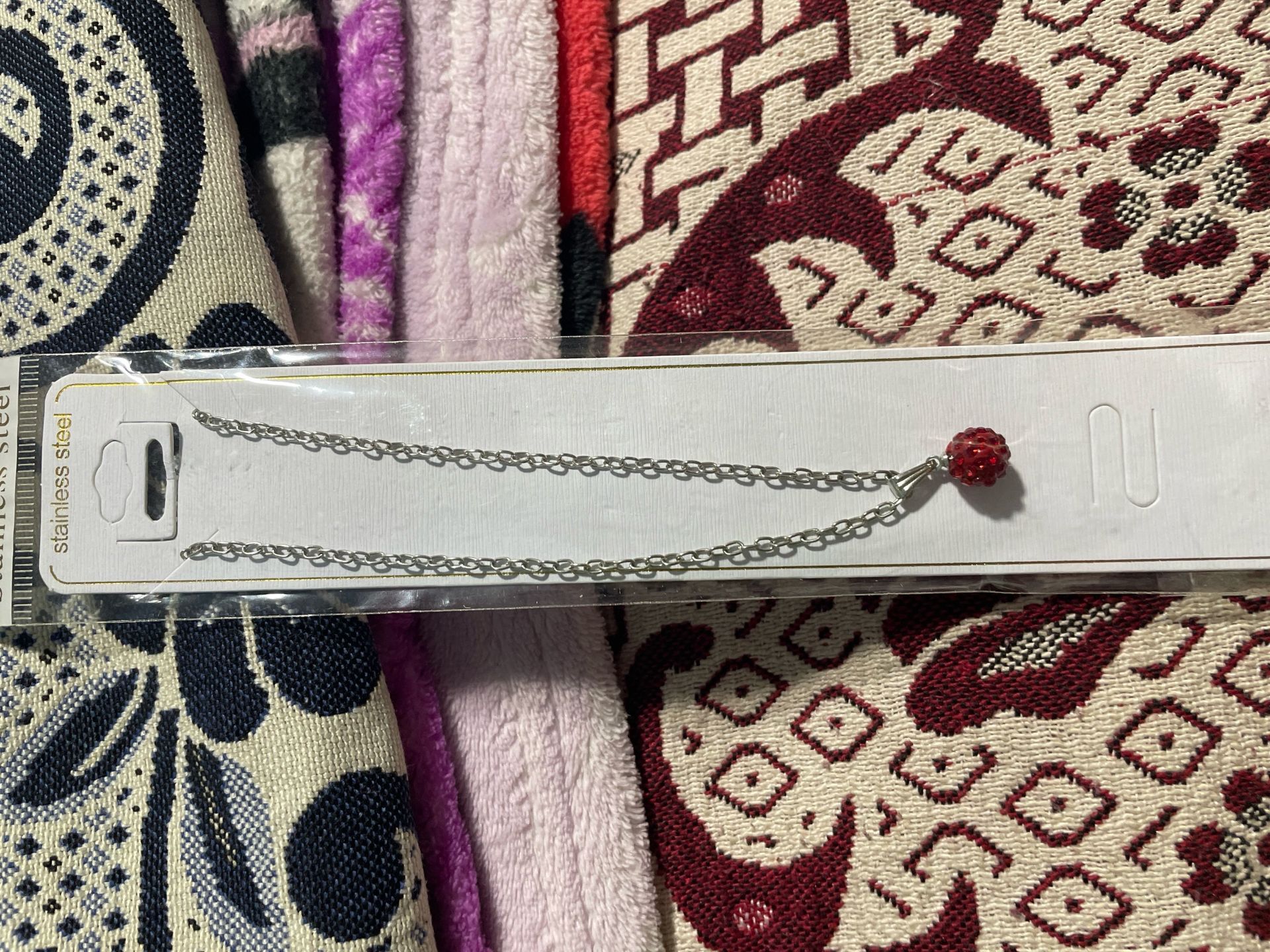 red ball necklace