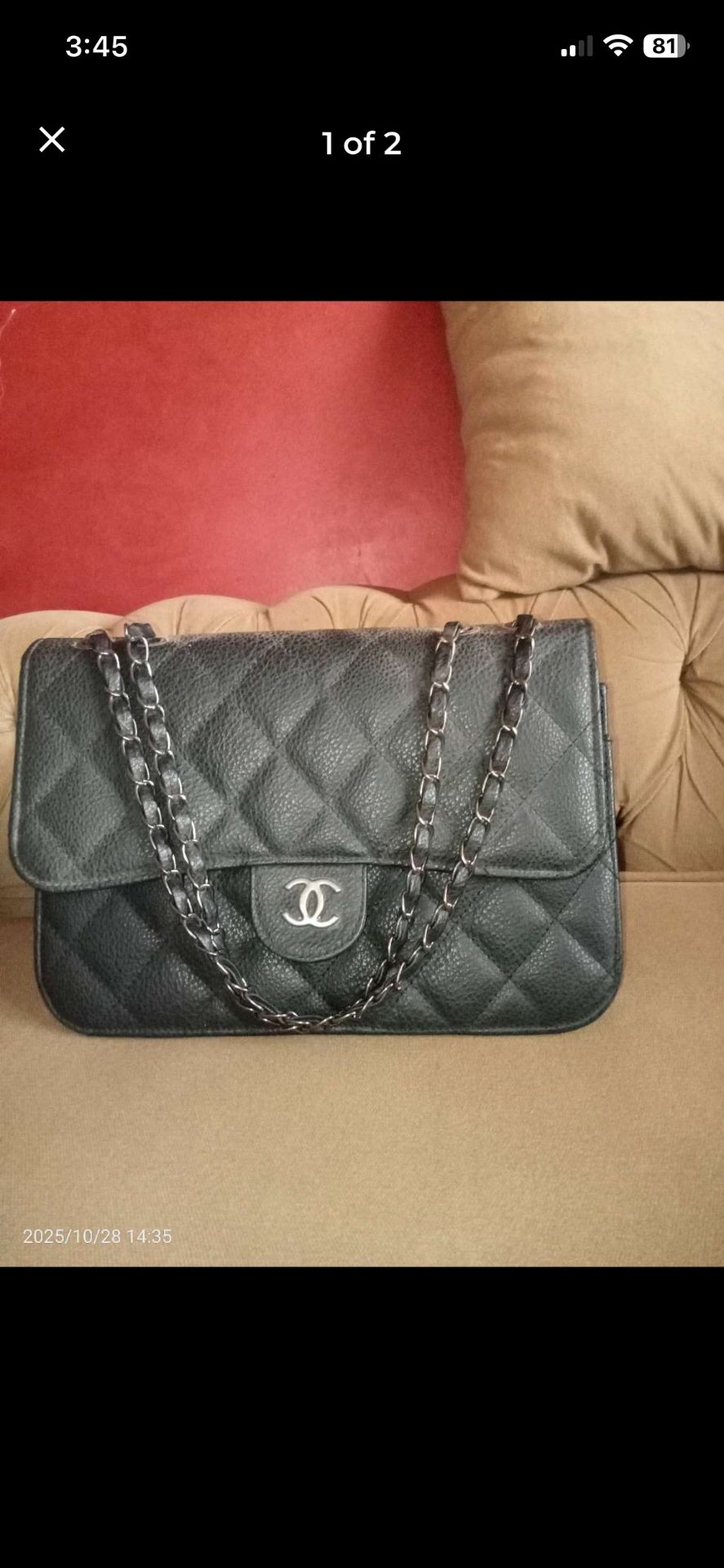 black Chanel bag