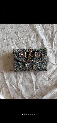 guess vintage y2k denim wallet