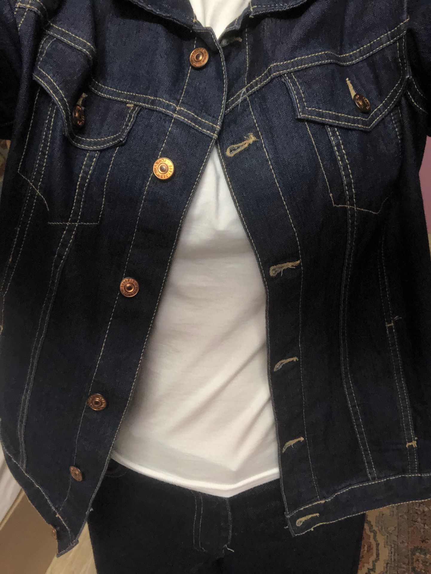 Navy denim jacket