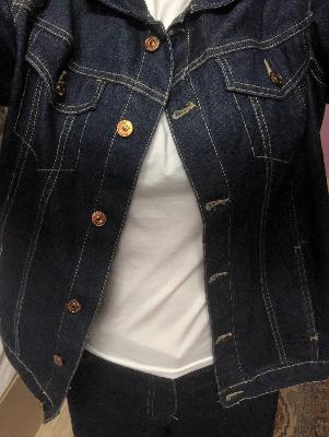 Navy denim jacket
