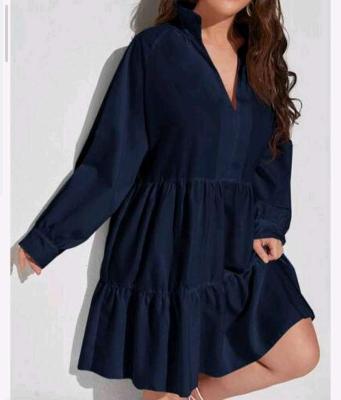 navy blue shein dress