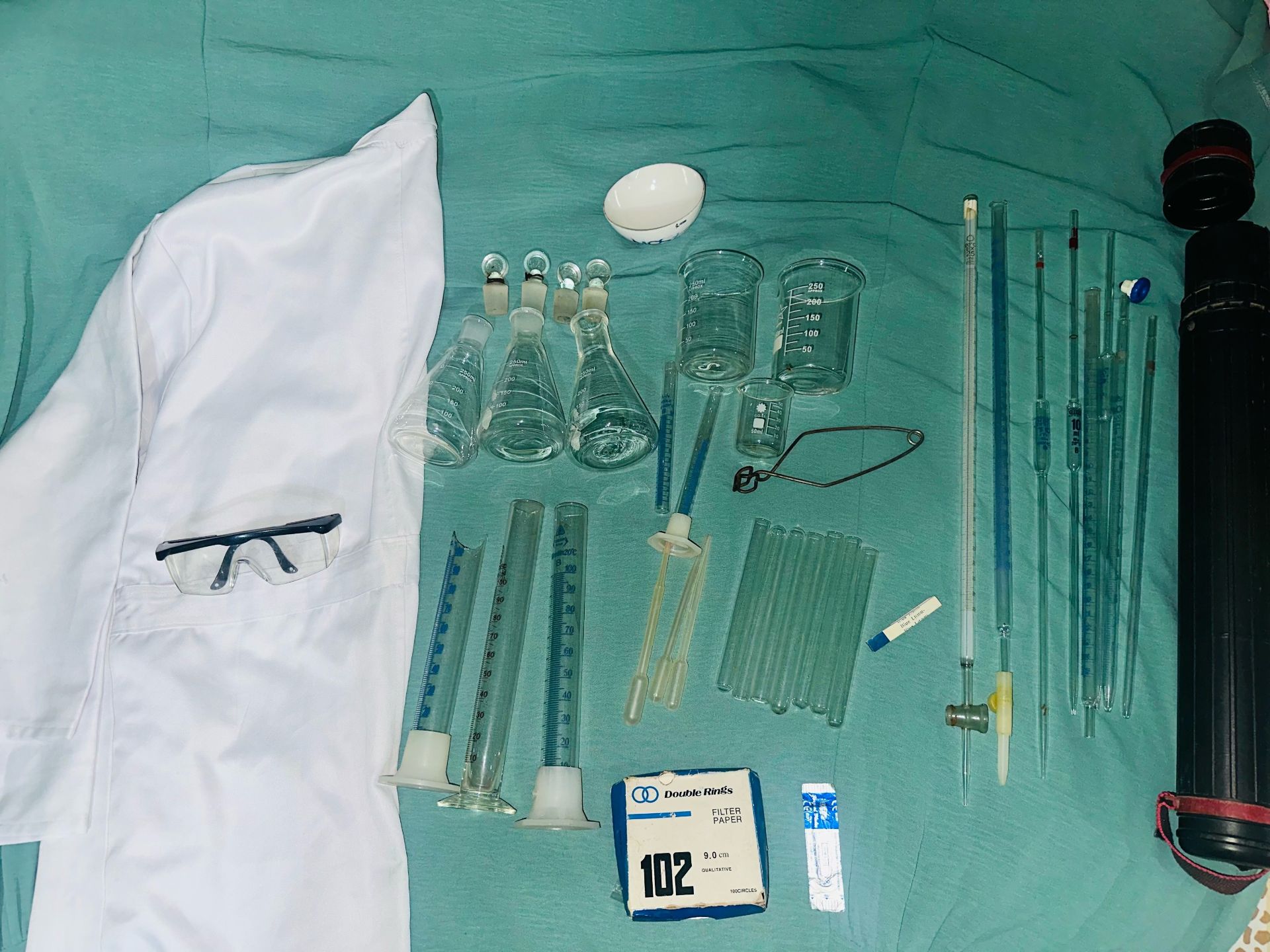 Lab Glassware & Uniform Outfit