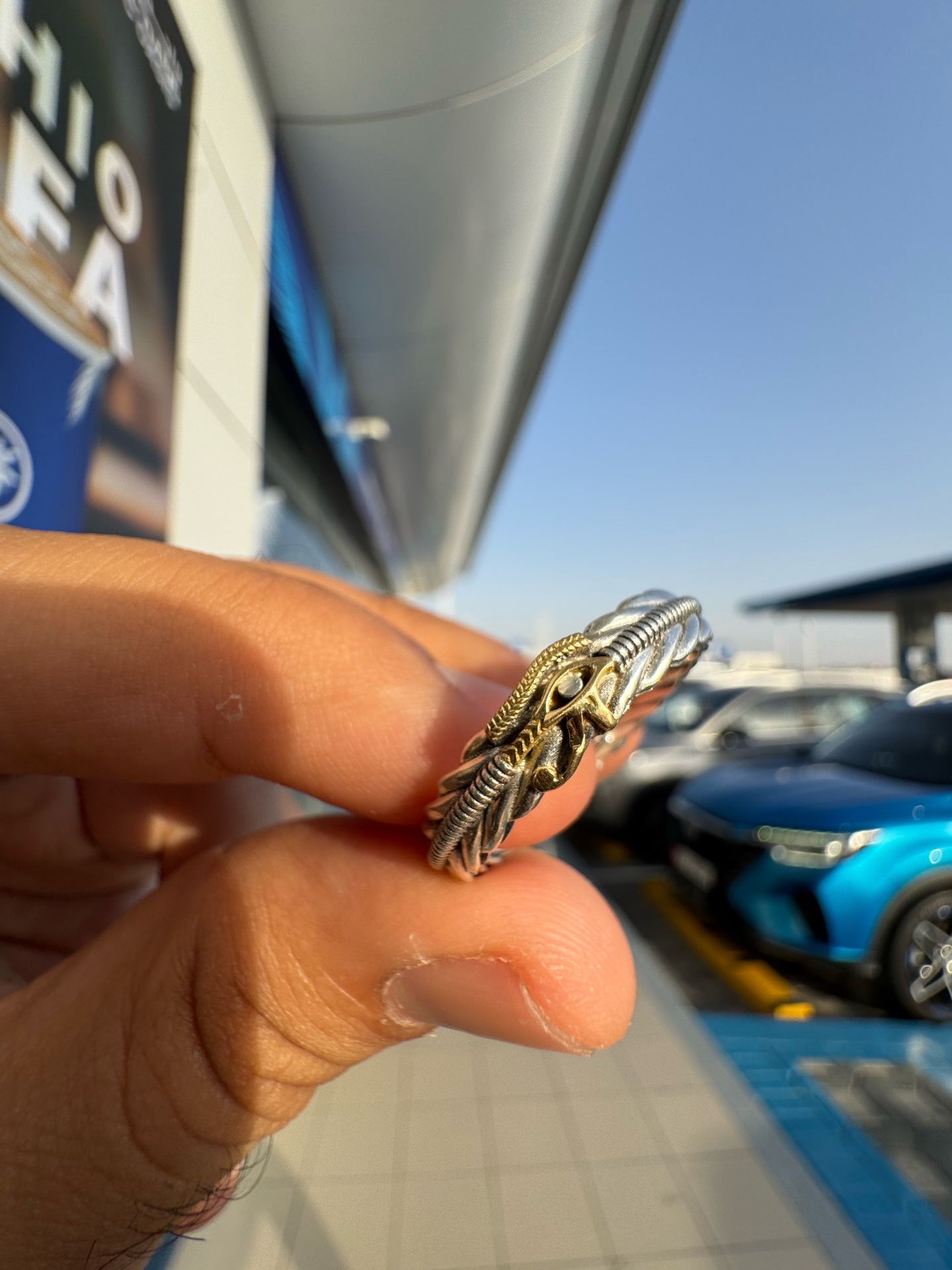 Eye of Horus braided Ring