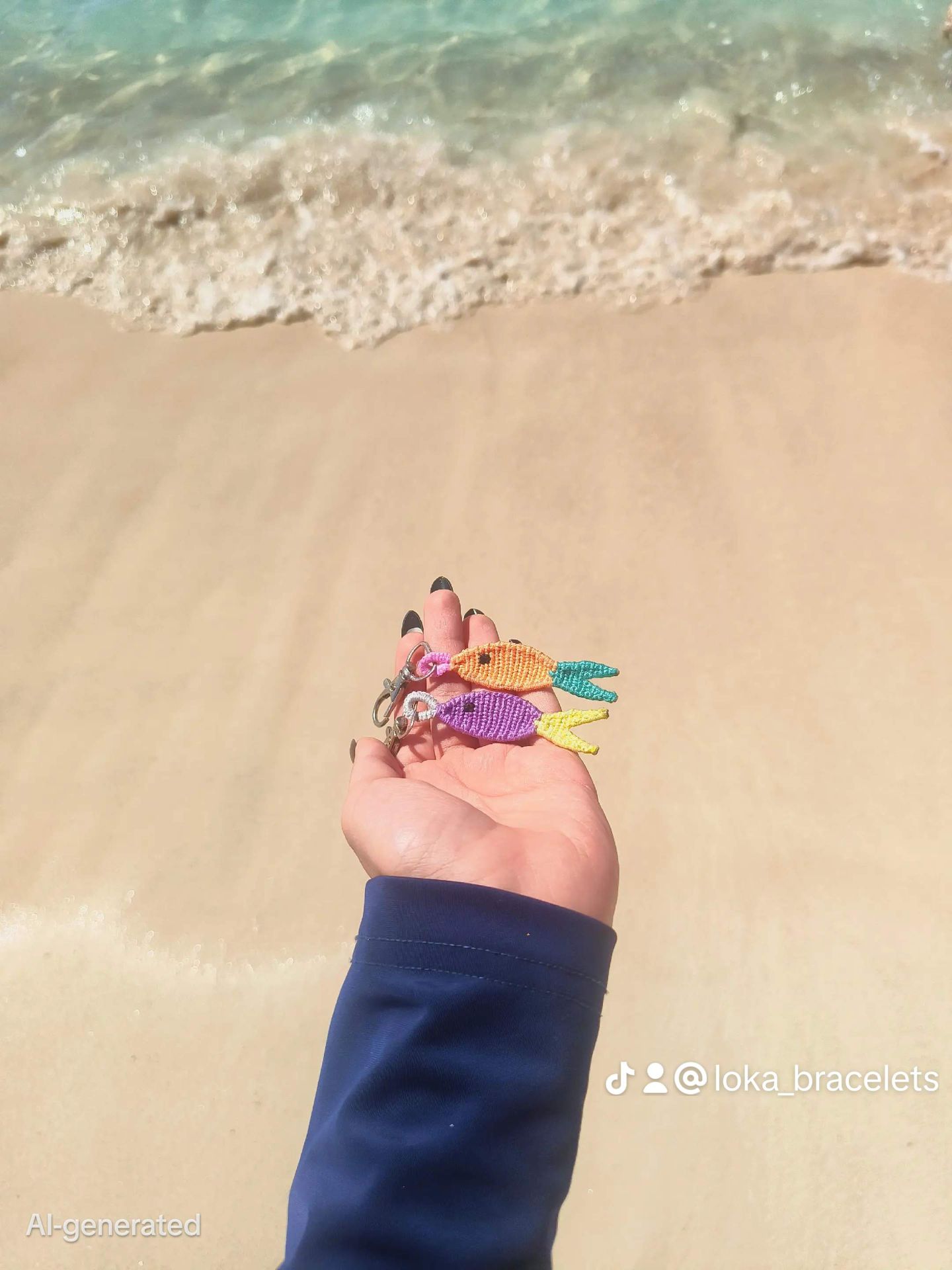 fish keychain