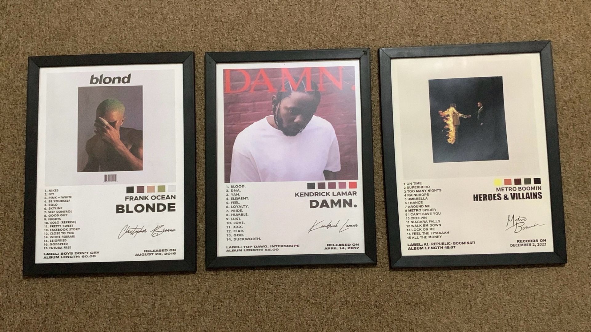 R&B album posters