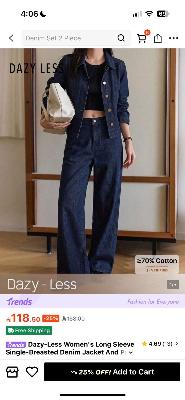 Shein Dazy denim suit