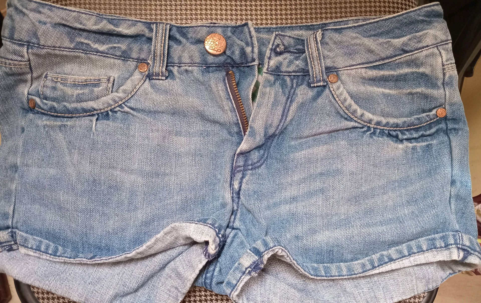 Light Blue Denim Hot Shorts