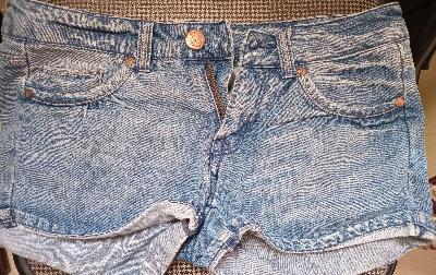 Light Blue Denim Hot Shorts