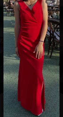 red dress