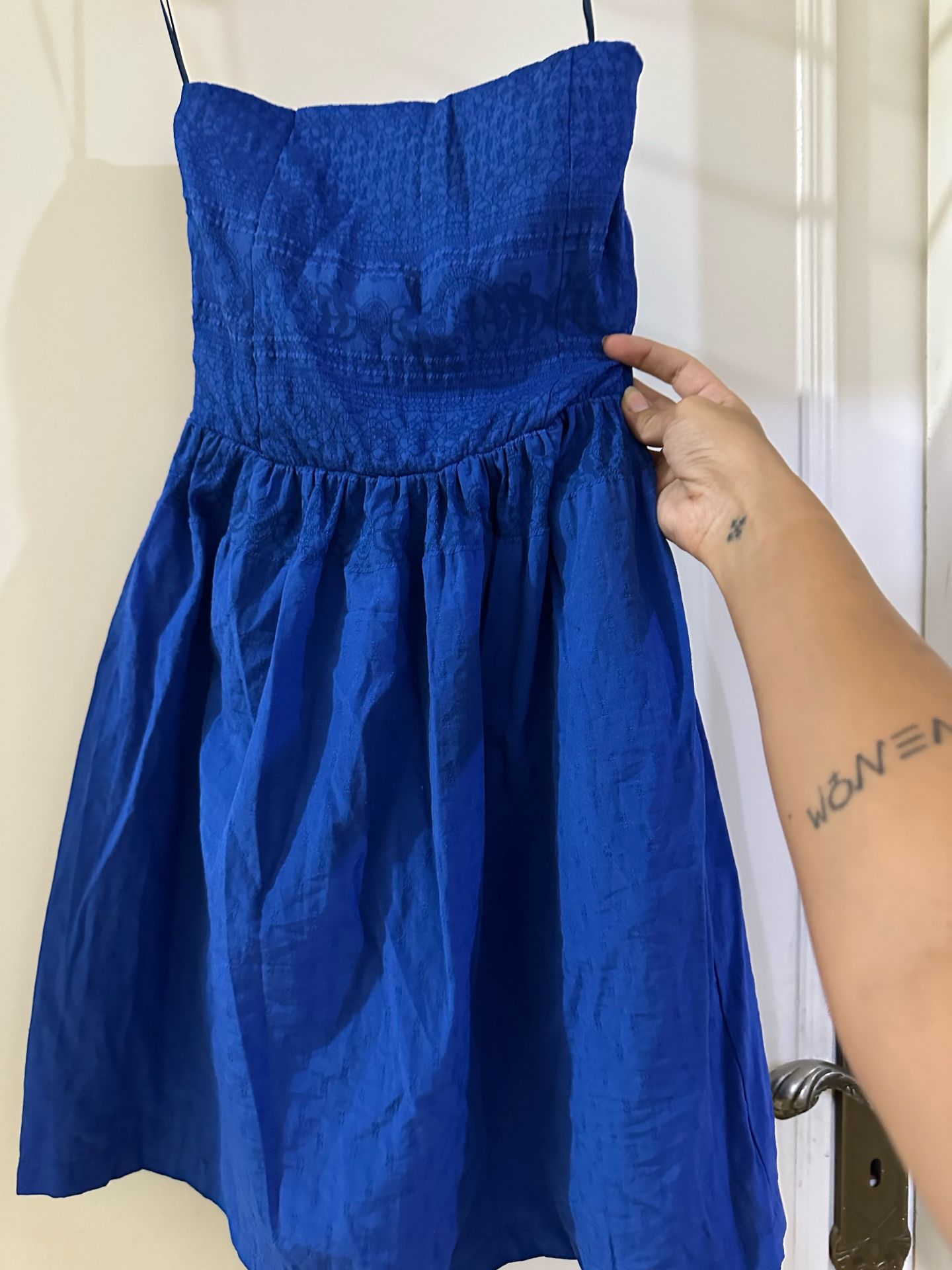 Vacation cute blue dress