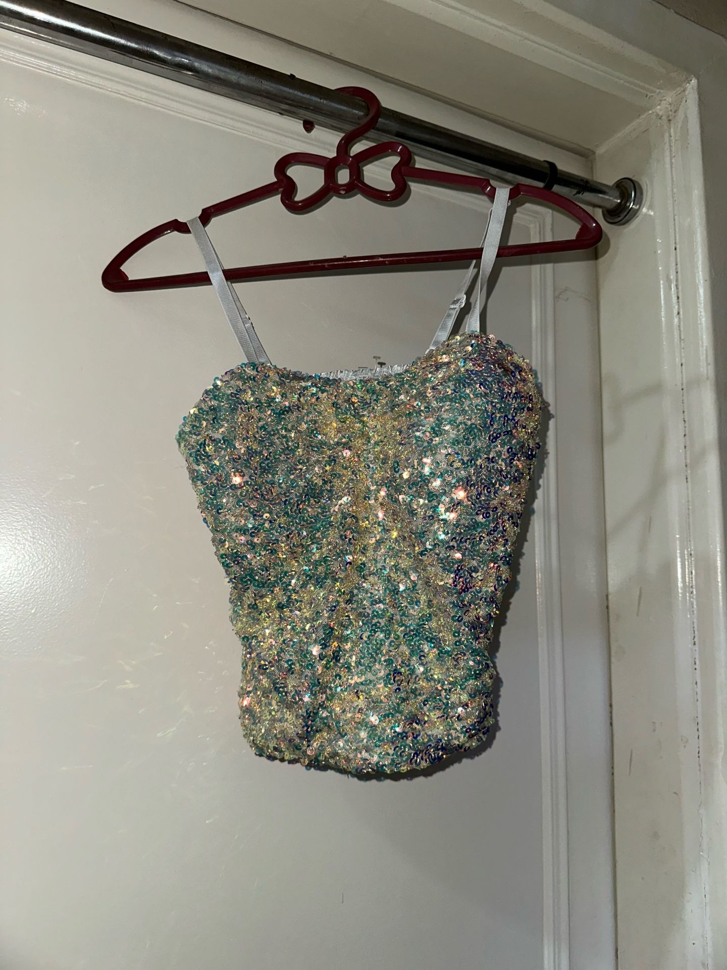 Y2k sequin party top