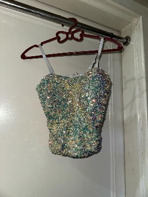 Y2k sequin party top