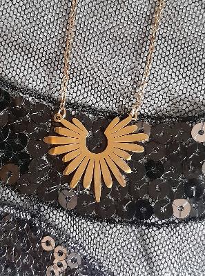 gold sun necklace