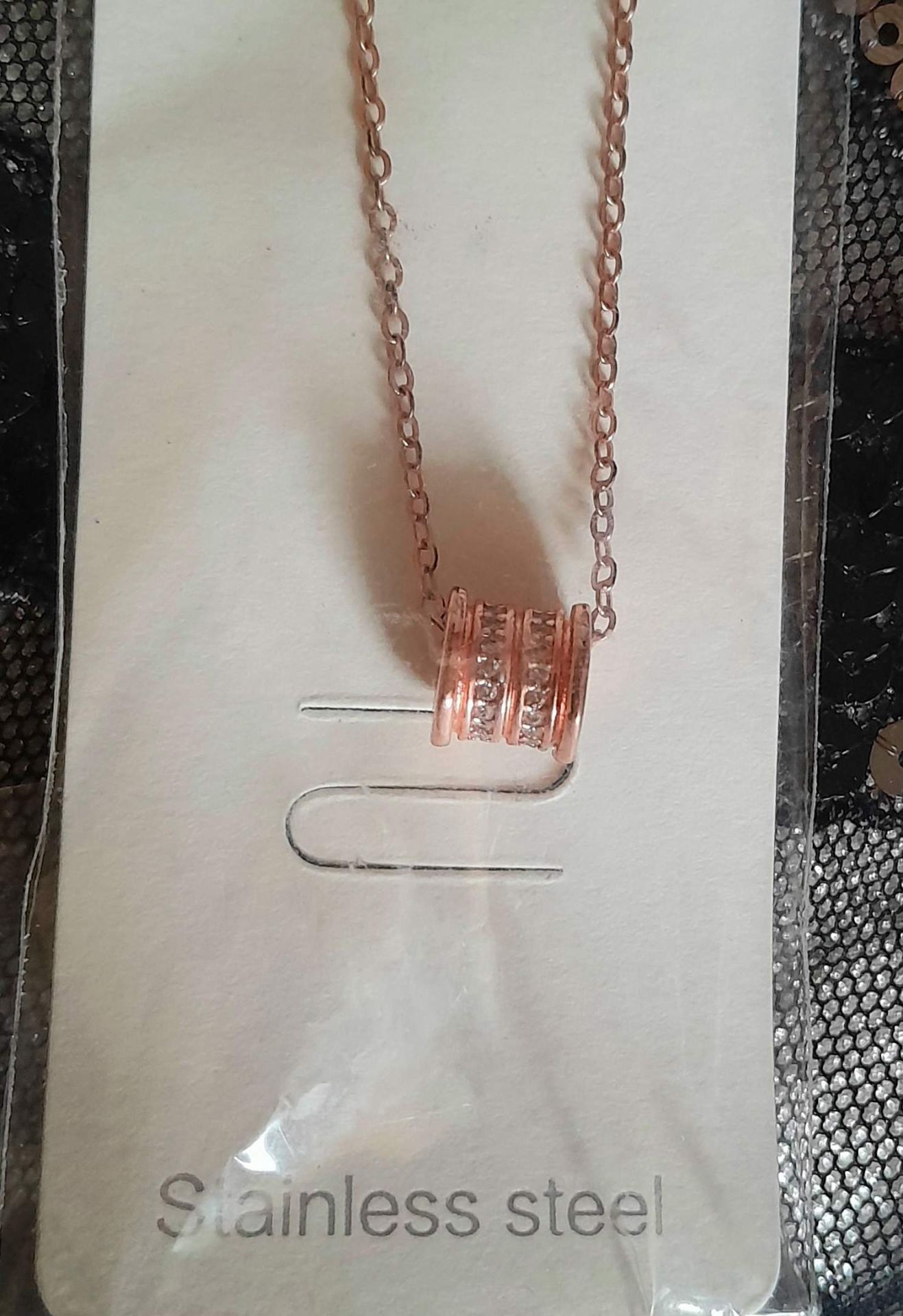 Rose gold necklace