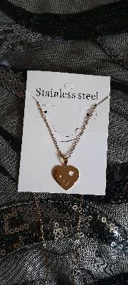 stainless heart necklace