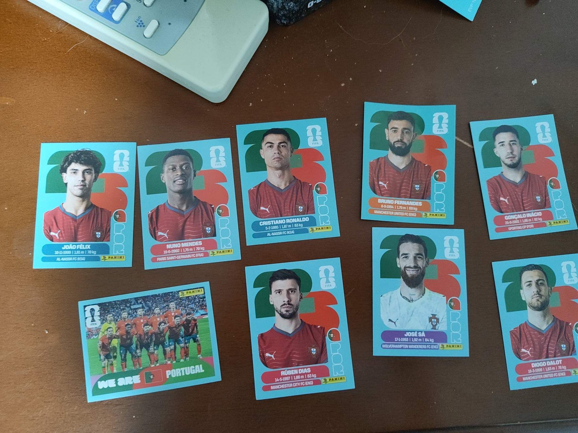 Portugal FIFA WC stickers
