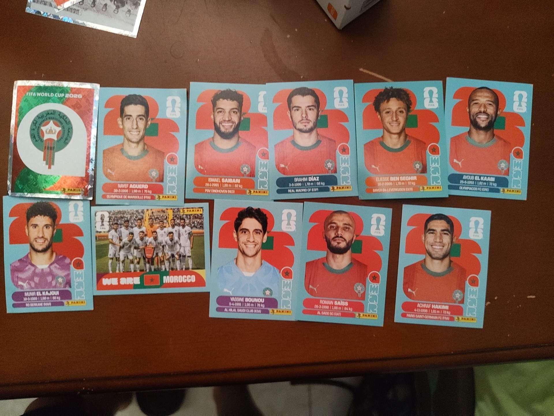 Morocco FIFA WC stickers