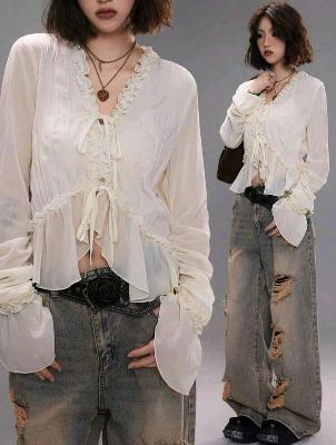 shein Ruffel blouse