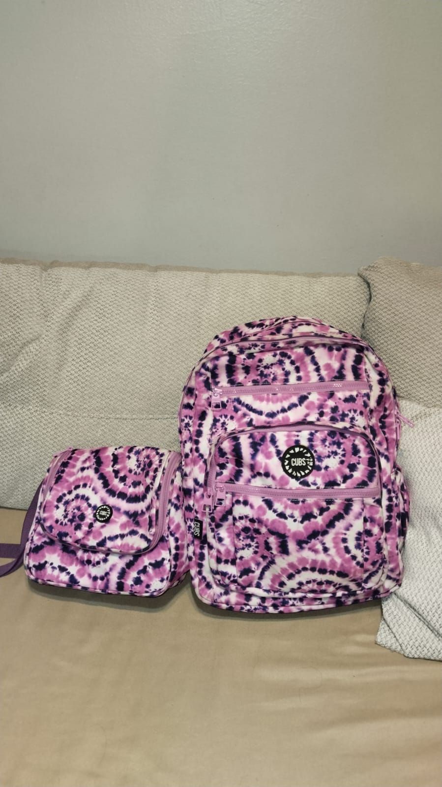 CUBS Tie-Dye Backpack Set