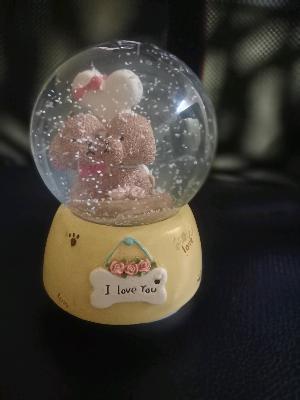 2 Dogs Snow Globe