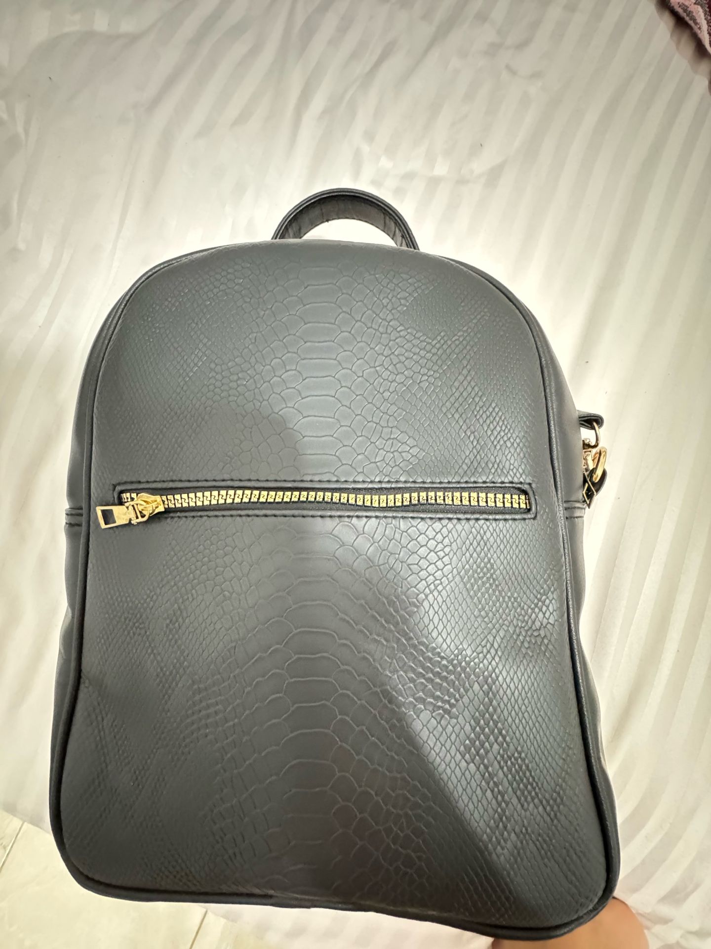 black backpack
