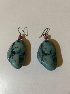 vintage stone earrings