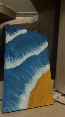 sea waves painting
