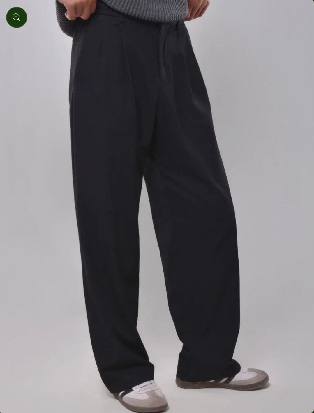 black tailored pants