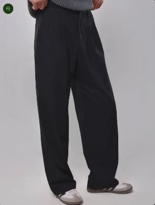black tailored pants