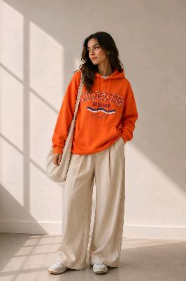 Milestone Reframe Orange Hoodie
